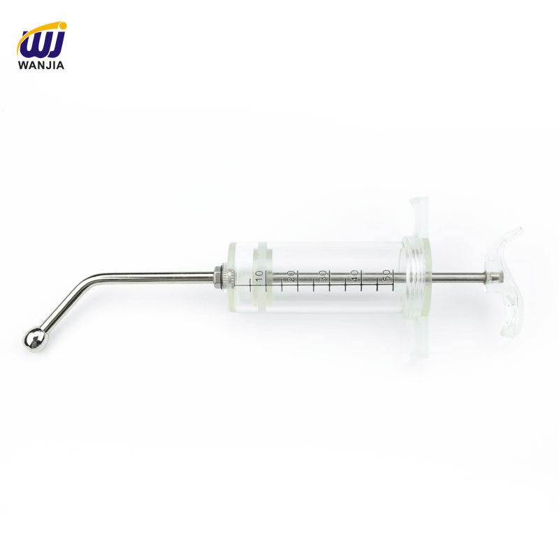WJ210-2 Unadjustable Plastic Steel Syringe For Delivering Drugs J Type（10/20/30/50ml  Luer Lock）