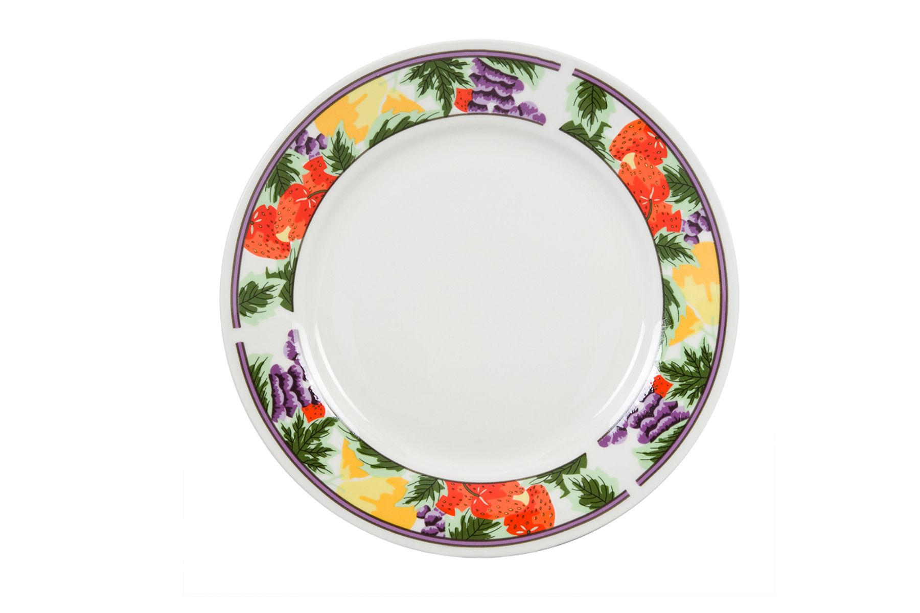 8" Plate with Fruits