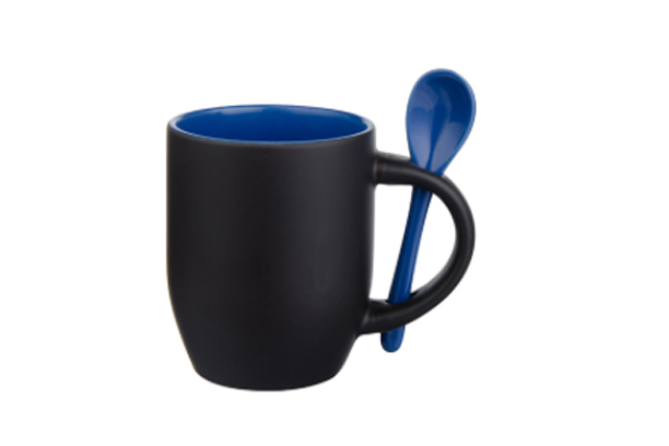 12 oz. Color Changing Mug with Spoon (Blue)