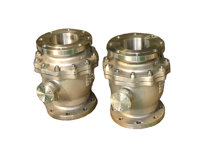 Two section type (eccentric type) ball valve