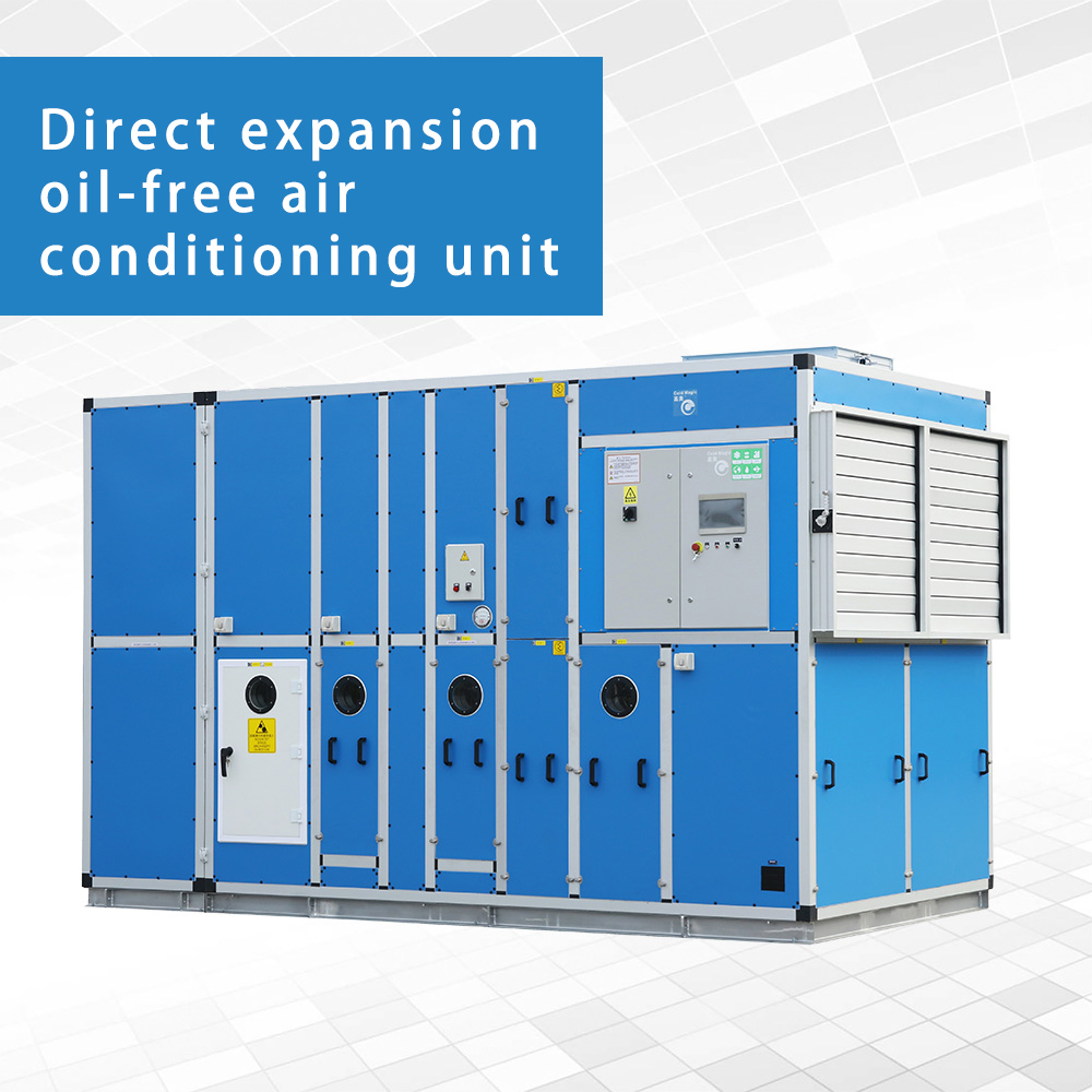 Direct expansion oil-free air conditioning unit