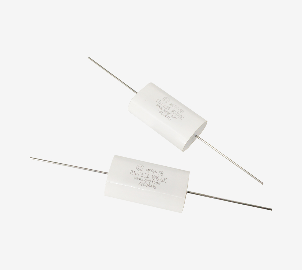 Axial snubber capacitor（ellipse）
