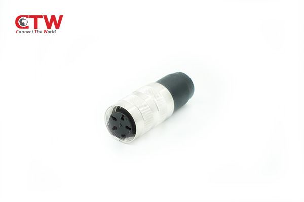 M16 4PIN female cable side connector 