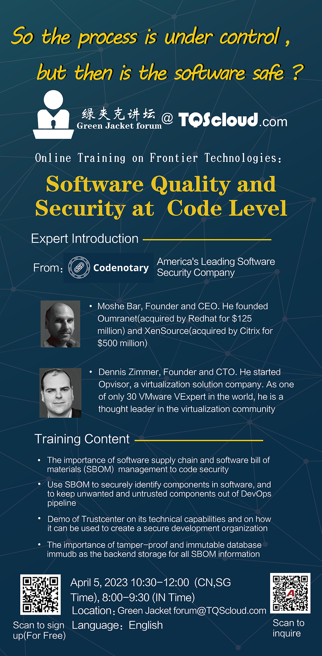 Recommended Training | Software Quality & Security at Code Level