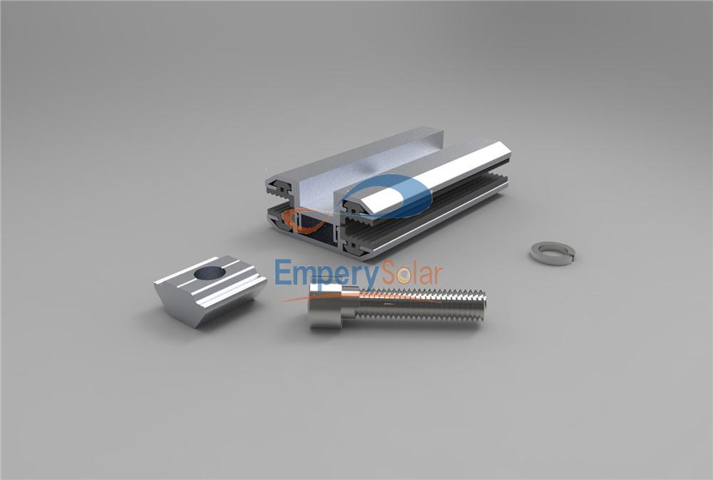 Thin film end clamp and thin film mid clamp