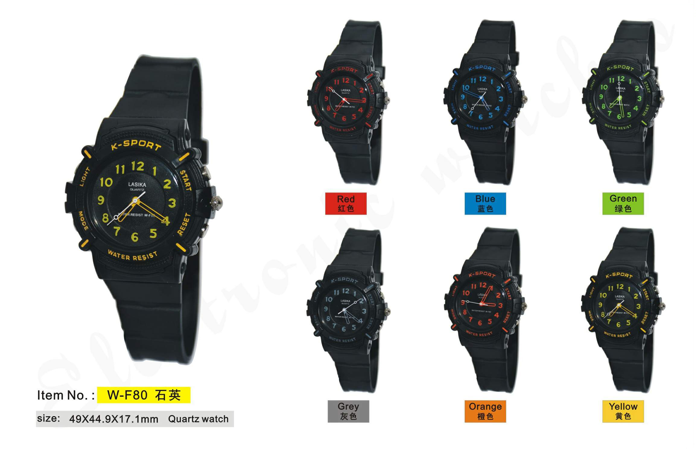 Black colour wrist watch #80