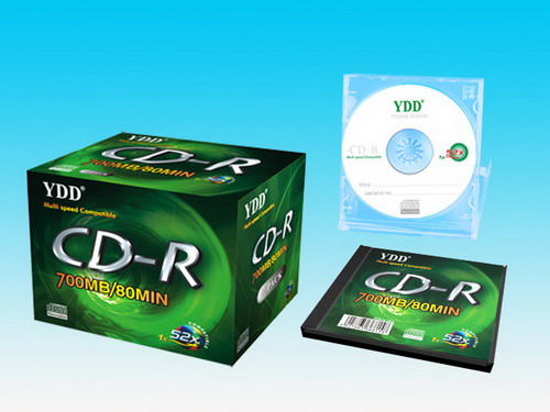 Ordinary boxed CD-R (green)