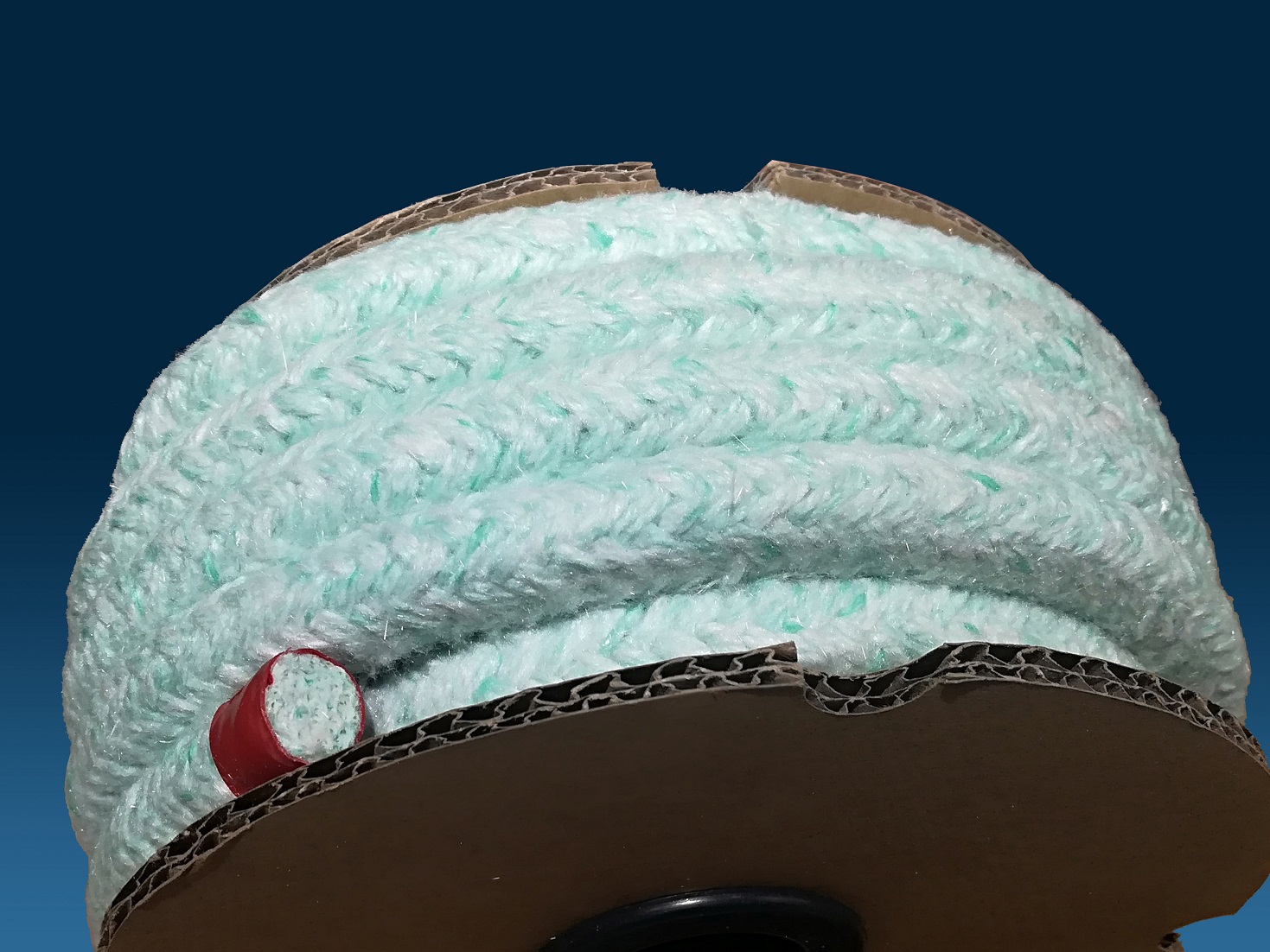 Bio-soluble fiber round braided rope
