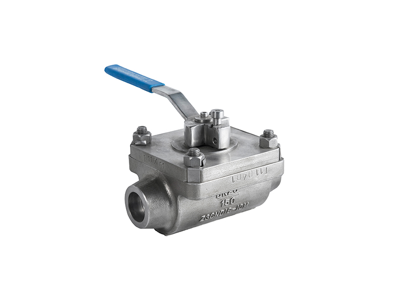 Top-mounted nuclear power ball valve