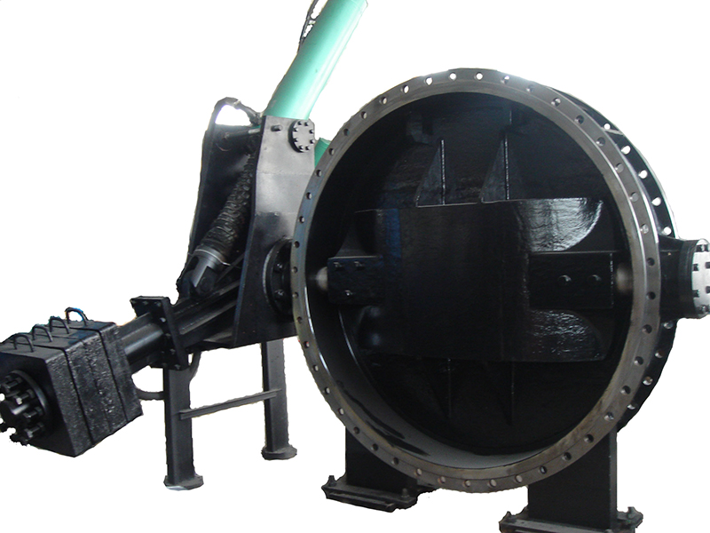 Hydraulic control check butterfly valve