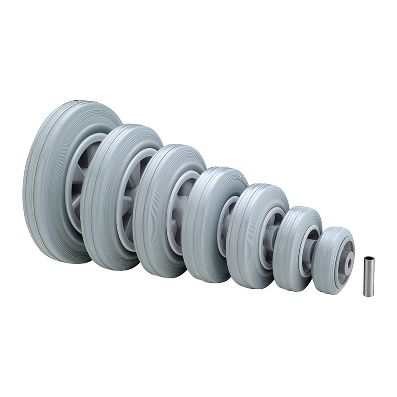 Grey Standard Rubber Industry Wheels (PP Rim )28 Series