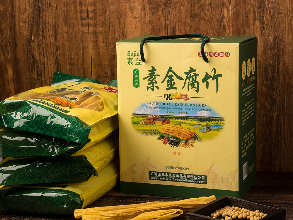 素金腐竹礼盒（黄豆）250克×4包