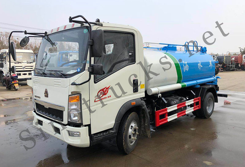 Water bowser truck uses solutions to common faults