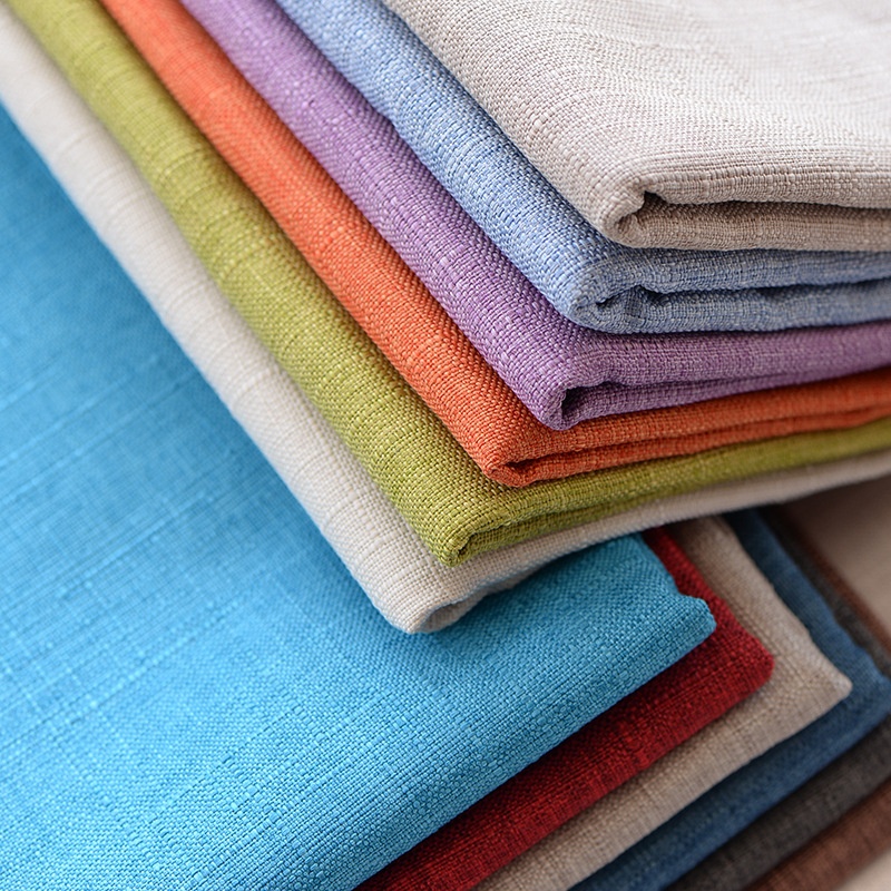 High Quality 99% Polyester Cheap Linen Fabric for Sofa Fabric 