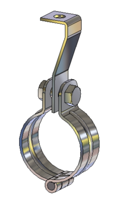 C型铰链带吊耳吊卡