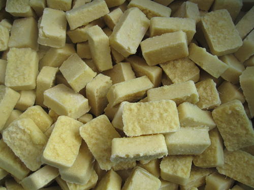 Frozen ginger puree tablets