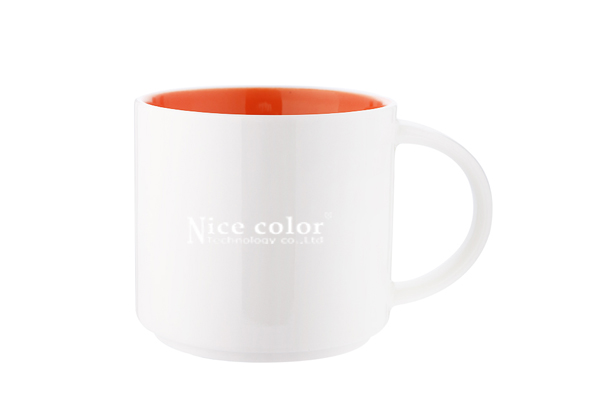 14 oz. Inner Color Coffee Mug-Orange