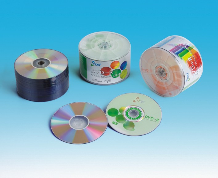 DVD +/- R without printing / printing blister packaging