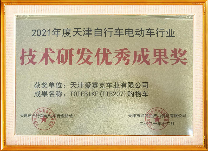 2021-Technology R&D Outstanding Achievement Medal