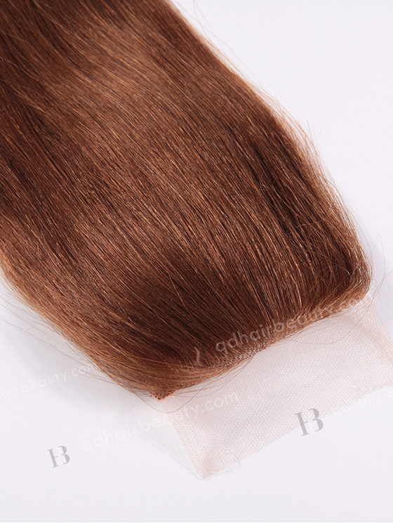 In Stock Malaysian Virgin Hair 14" Straight #30 Color Top Closure STC-54