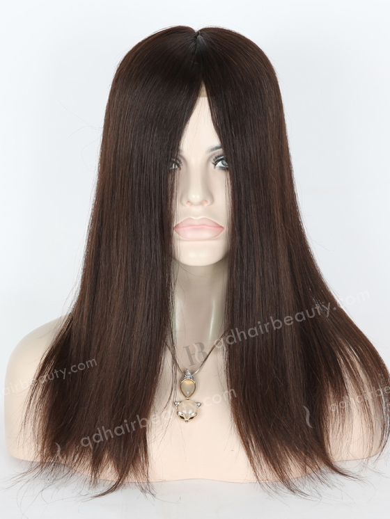 Chinese Virgin Hair 16" Double Draw Natural Straight Natural Color Close To 3# Silk Top Closure WR-TC-008
