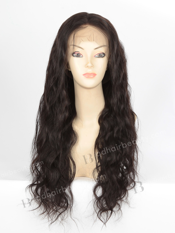 In Stock Indian Remy Hair 22" Natural Wave Natural Color Full Lace Wig FLW-01630
