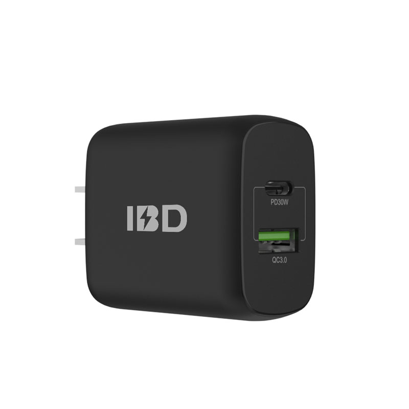 IBD144B-1UC-30W US PD 2-Port Charger for Mobile Phone.