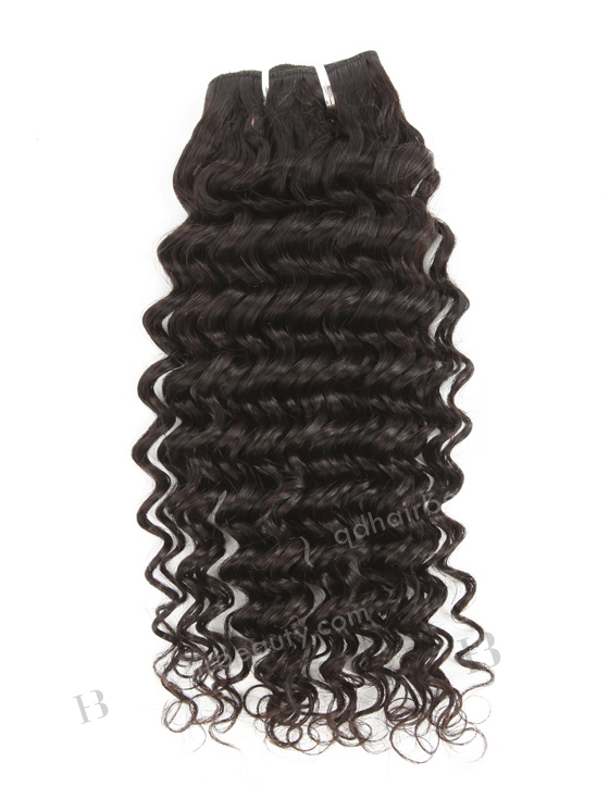 In Stock Brazilian Virgin Hair 16" Deep Wave Natural Color Machine Weft SM-4153