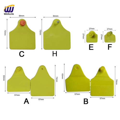 WJ403 Animal Ear Tag Without Laser Printing