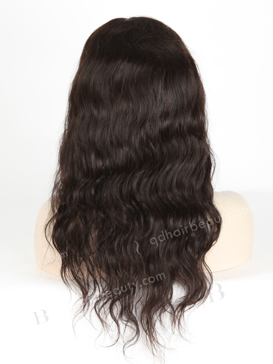 In Stock Brazilian Virgin Hair 16" Natural Wave Natural Color Silk Top Glueless Wig GL-04006