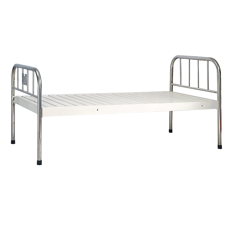 A-11 stainless steel headboard flat hospital bed