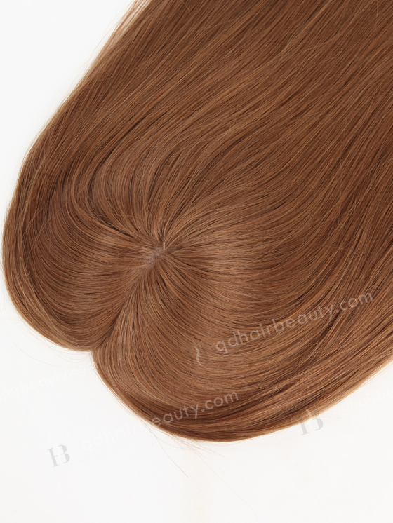European Virgin Hair 16" One Length Straight 9# Color 5.5"×5.5" Silk Top Wefted Kosher WR-TC-031