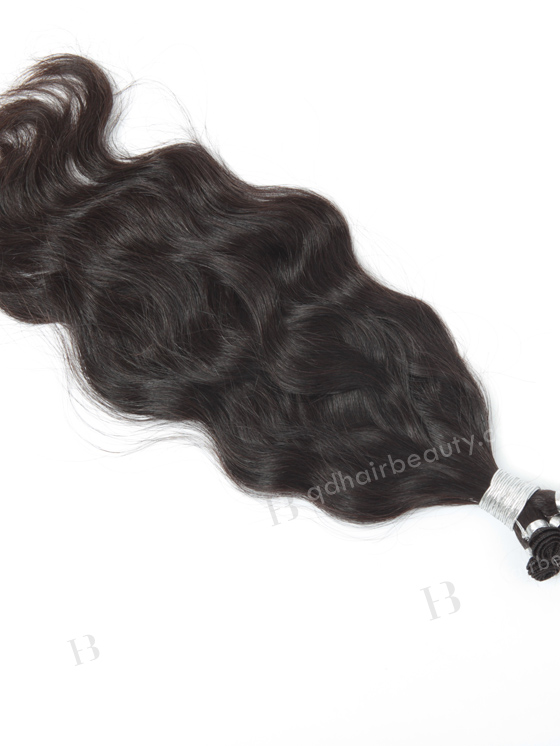 In Stock Brazilian Virgin Hair 18" Natural Wave Natural Color Hand-tied Weft SHW-012