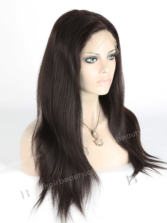 In Stock Indian Remy Hair 18" Straight 1b# Color Full Lace Wig FLW-01414