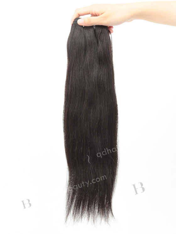 In Stock Indian Remy Hair 16" Straight 1B# Color Machine Weft SM-073
