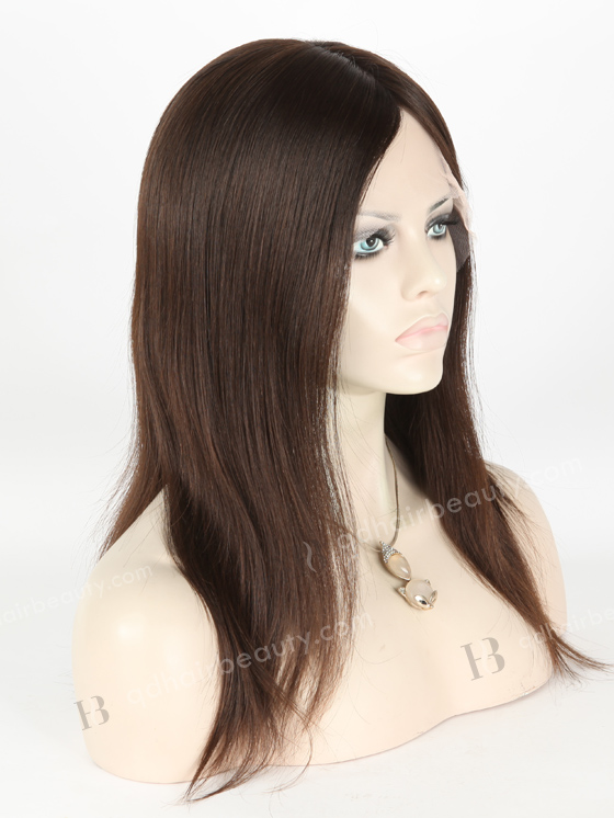 Wholesale Human Hair Wigs High Quality Natural Hair Wigs | In Stock European Virgin Hair 14" Natural Straight Natural Color Lace Front Silk Top Glueless Wig GLL-08052