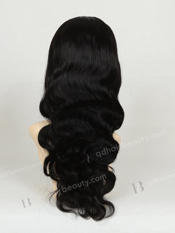 In Stock Indian Remy Hair 18" Body Wave 1# Color Full Lace Wig FLW-01390