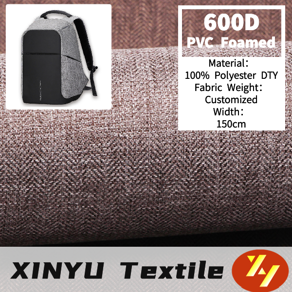 600D Cation Fabric/PVC Foamed