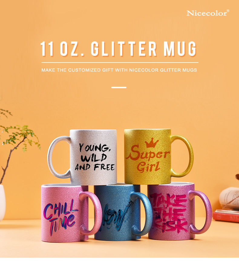 11 oz. Glitter Mug 