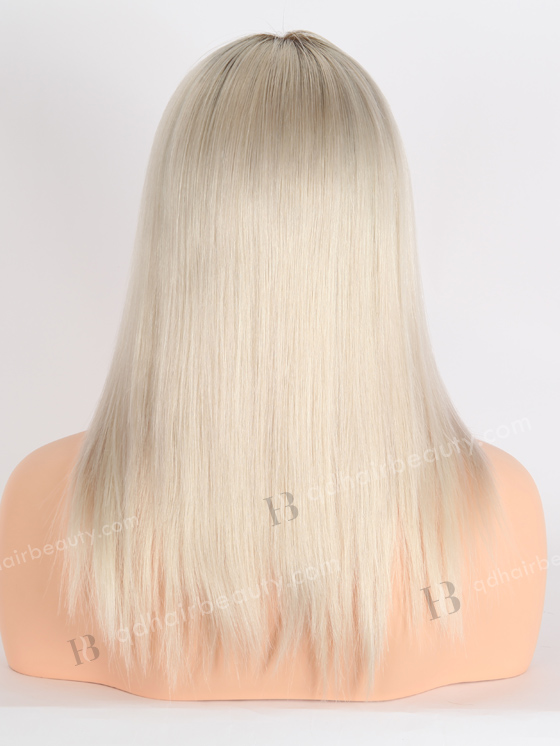 In Stock European Virgin Hair 12" All One Length Straight T9/White Color Grandeur Wig GRD-08018