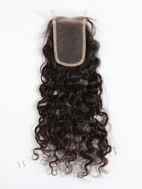 In Stock Brazilian Virgin Hair 16" Molado Curl Natural Color Top Closure STC-107