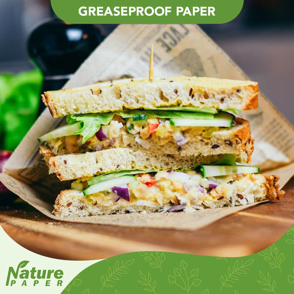 Nature Paper Papel a Prueba de Grasa para Alimentos (Tamaño de hoja)