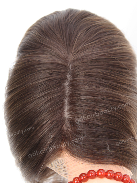Highlight Color 12'' European Virgin Human Hair Silk Base Toppers WR-TC-079