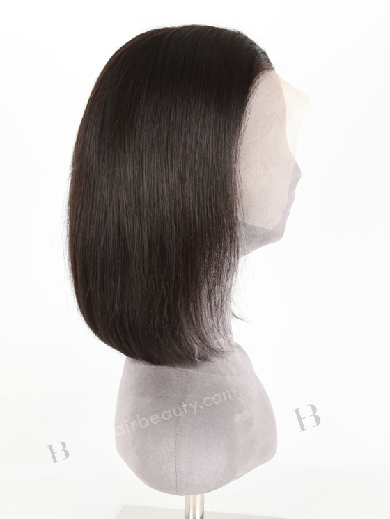 In Stock Indian Remy Hair 12" Straight（BOB) Natural Color HD Lace Front Wig LLF-01025