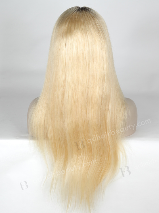 In Stock Indian Remy Hair 22" Straight T-Natural/613# Lace Front Wig SLF-01269