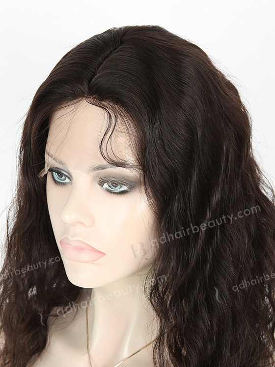 In Stock Malaysian Virgin Hair 14" Natural Straight Natural Color Silk Top Full Lace Wig STW-316