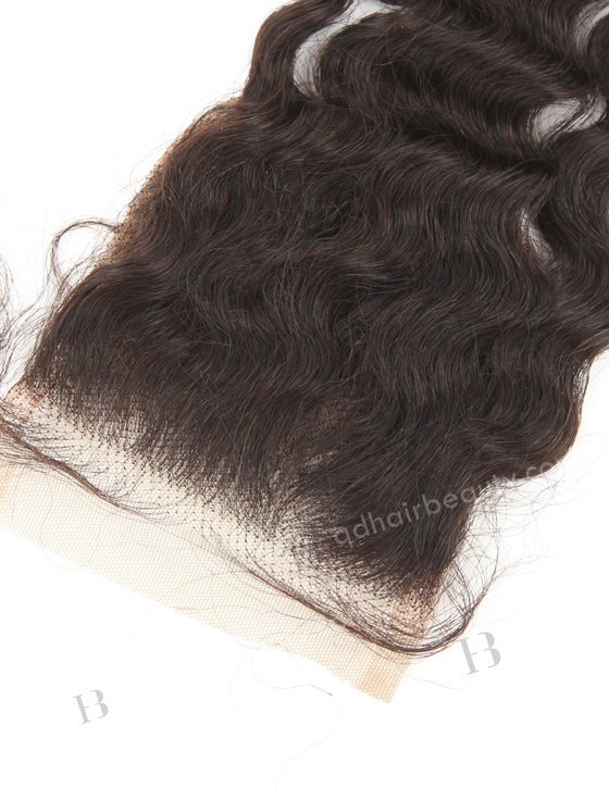 In Stock Indian Remy Hair 12" Deep Curl Natural Color Top Closure STC-402