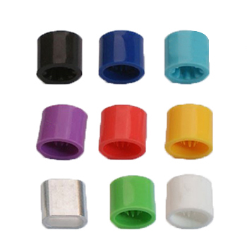 Colourful plastic ring for customized lanyards