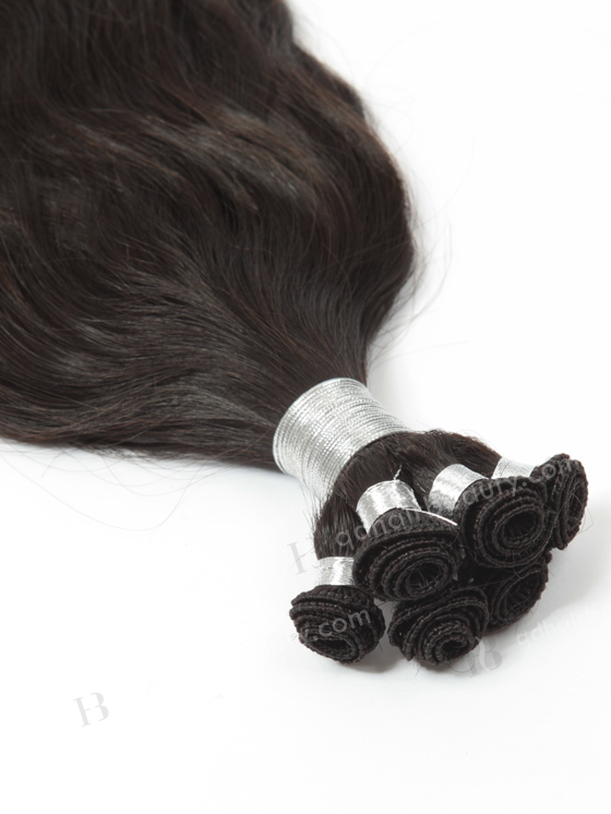 In Stock Brazilian Virgin Hair 20" Natural Wave Natural Color Hand-tied Weft SHW-013