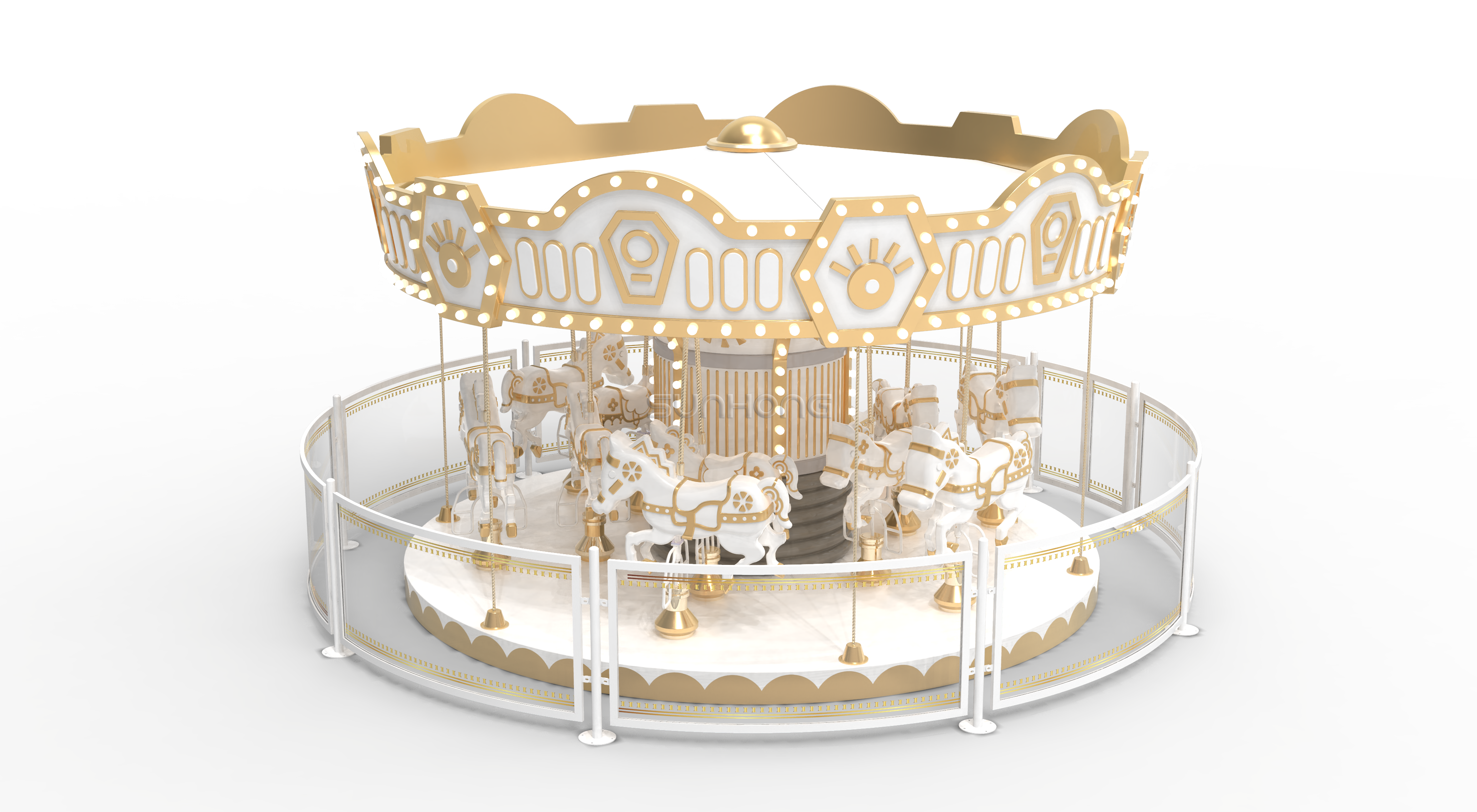 Earl Carousel-12Seats Merry Go Round King Arthur Disney World Rides